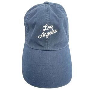 Y2K American Needle Los Angeles Embroidered Blue Hat Baseball cap
Retro
